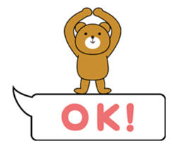 Dancing Balloon Bear ! sticker #12038222