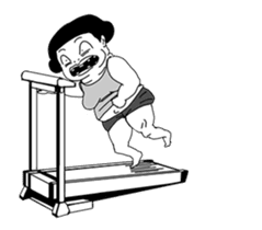 Running active girl (animation) sticker #12038343