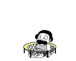 Running active girl (animation) sticker #12038344