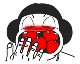 Running active girl (animation) sticker #12038361