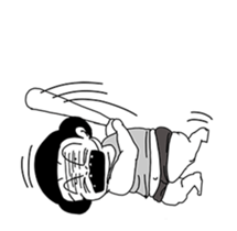 Running active girl (animation) sticker #12038363