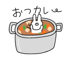 Puns of the rabbit to move sur sticker #12038440