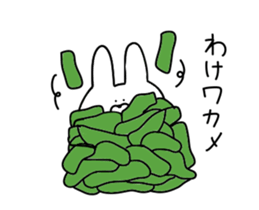 Puns of the rabbit to move sur sticker #12038442