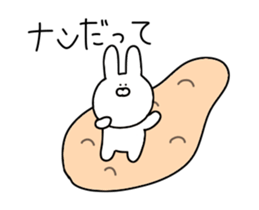 Puns of the rabbit to move sur sticker #12038459