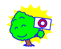 Norwegian trees of the animation sticker #12038472