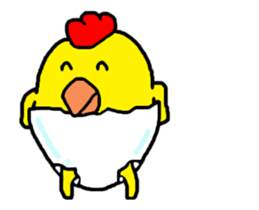 Video? Chicken Piyoko sticker #12038536