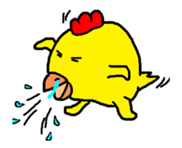 Video? Chicken Piyoko sticker #12038537