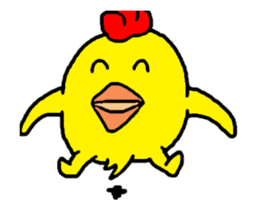 Video? Chicken Piyoko sticker #12038544