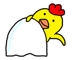 Video? Chicken Piyoko sticker #12038549