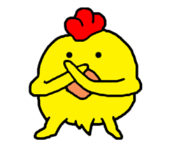 Video? Chicken Piyoko sticker #12038554