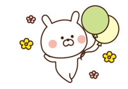 Mr. rabbit who moves 2!! sticker #12038695