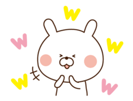 Mr. rabbit who moves 2!! sticker #12038702