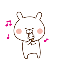 Mr. rabbit who moves 2!! sticker #12038708