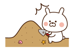 Mr. rabbit who moves 2!! sticker #12038709