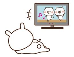 Mr. rabbit who moves 2!! sticker #12038713