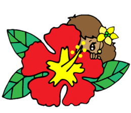 Hawaiian Hula girl,Luana Vol.2 sticker #12038798