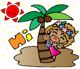 Hawaiian Hula girl,Luana Vol.2 sticker #12038799