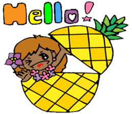 Hawaiian Hula girl,Luana Vol.2 sticker #12038800