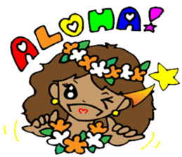 Hawaiian Hula girl,Luana Vol.2 sticker #12038802