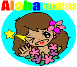 Hawaiian Hula girl,Luana Vol.2 sticker #12038803