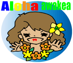 Hawaiian Hula girl,Luana Vol.2 sticker #12038804