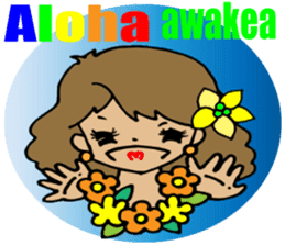 Hawaiian Hula girl,Luana Vol.2 sticker #12038804
