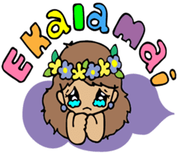 Hawaiian Hula girl,Luana Vol.2 sticker #12038807