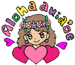 Hawaiian Hula girl,Luana Vol.2 sticker #12038810