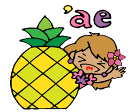 Hawaiian Hula girl,Luana Vol.2 sticker #12038812