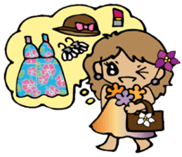 Hawaiian Hula girl,Luana Vol.2 sticker #12038819