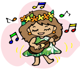 Hawaiian Hula girl,Luana Vol.2 sticker #12038820