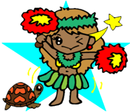 Hawaiian Hula girl,Luana Vol.2 sticker #12038821
