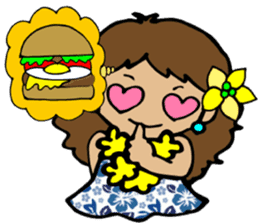 Hawaiian Hula girl,Luana Vol.2 sticker #12038822