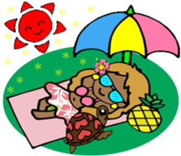 Hawaiian Hula girl,Luana Vol.2 sticker #12038823