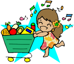 Hawaiian Hula girl,Luana Vol.2 sticker #12038824