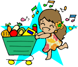 Hawaiian Hula girl,Luana Vol.2 sticker #12038824