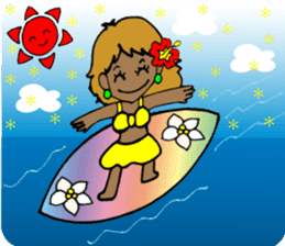 Hawaiian Hula girl,Luana Vol.2 sticker #12038827