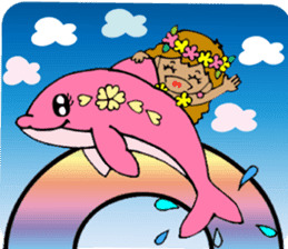 Hawaiian Hula girl,Luana Vol.2 sticker #12038829