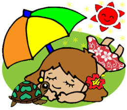 Hawaiian Hula girl,Luana Vol.2 sticker #12038831