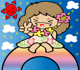 Hawaiian Hula girl,Luana Vol.2 sticker #12038832