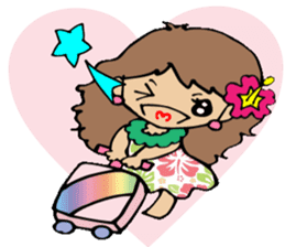 Hawaiian Hula girl,Luana Vol.2 sticker #12038835