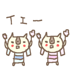 Summer cute cat stickers!