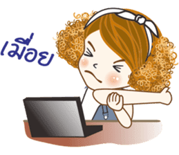 Mudmi finfer (Thai-Japan) sticker #12039688