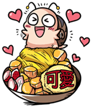 Tumurin with sweets of Chinese sticker #12039960