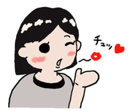 Pretty girl sticker2 sticker #12040114