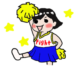 Pretty girl sticker2 sticker #12040119