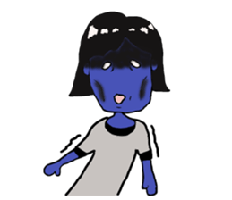 Pretty girl sticker2 sticker #12040120