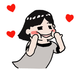 Pretty girl sticker2 sticker #12040121