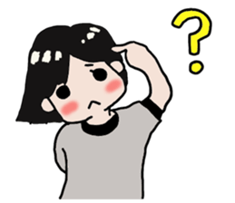 Pretty girl sticker2 sticker #12040122