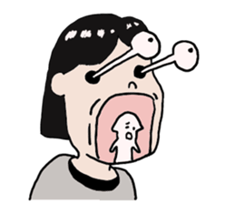 Pretty girl sticker2 sticker #12040132